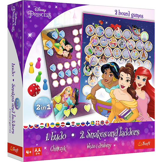 Изображение TREFL DISNEY PRINCESS Stalo žaidimas 2 in 1 „Princesės“