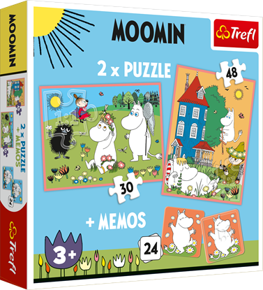 Picture of TREFL MUUMI 30+ 48+ 24 memo kortelės, dėlionė-žaidimas „Moomin“