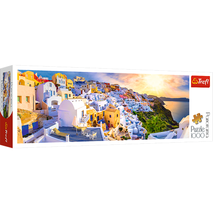 Attēls no TREFL panoraminė dėlionė „Santorini“, 1000 det.