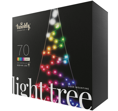 Picture of Twinkly|Light Tree 2D Smart LED 70, 2m|RGBW – 16M+ colors + Warm white