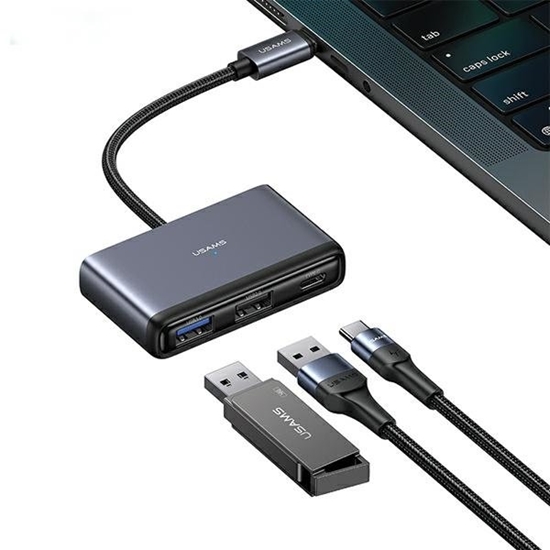 Изображение Usams 5in1 Adapter USB 2.0 / USB 3.0 / USB-C / TF / SD / hub