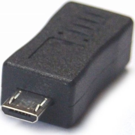 Изображение USB adapter microUSB - miniUSB Black (7608)