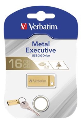 Picture of USB raktas VERBATIM 16GB, 25MB/S, auksinis / V99104