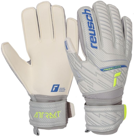 Picture of Vārtsargu cimdi Reusch Attrakt Grip Evolution Finger Support M 52 70 810 6016 - 8