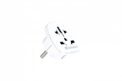 Picture of Verbatim 49541 power plug adapter Universal Type E/F hybrid White