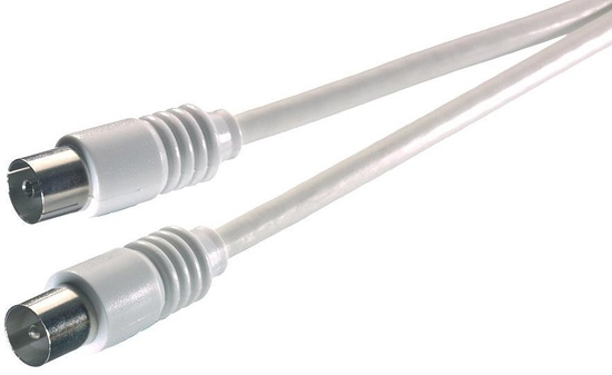 Изображение Vivanco Vivanco 19358 coaxial cable 3 m White 4008928193589