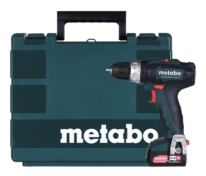 Attēls no Wiertarka Metabo Wiertarka udarowa 12V POWERMAXX 601076860 METABO