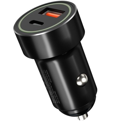 Изображение XO CC32 Car charger USB+USB-C QC 3.0 20W