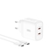 Picture of XO CE08 PD Wall charger 50W 2x USB-C + USB-C cable