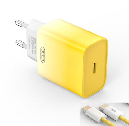 Picture of XO CE18 PD Wall Charger 30W + USB-C - USB-C Cable 1m