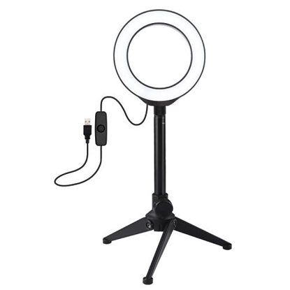 Picture of Lampa pierścieniowa Puluz Ring LED lamp 12cm, with tripod table st