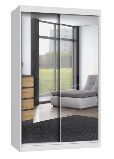 Изображение Topeshop IGA 120 BIEL A KPL bedroom wardrobe/closet 7 shelves 2 door(s) White