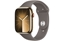 Attēls no Watch Series 9 GPS + Cellular, 45mm Koperta ze stali nierdzewnej w kolorze złotym z paskiem sportowym w kolorze popielatego brązu - M/L