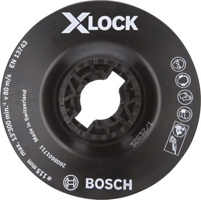 Изображение Bosch 2 608 601 711 angle grinder accessory Backing pad