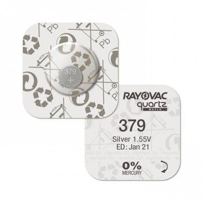 Picture of 379 baterija 1.55V Murata Sony sudraba-oksīda SR521SW iepakojumā 1 gb.