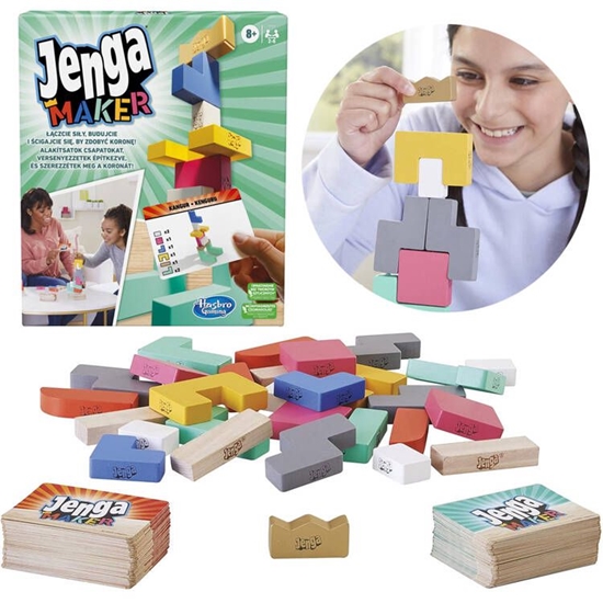 Изображение Stalo žaidimas Jenga Maker, Lenkų kalba