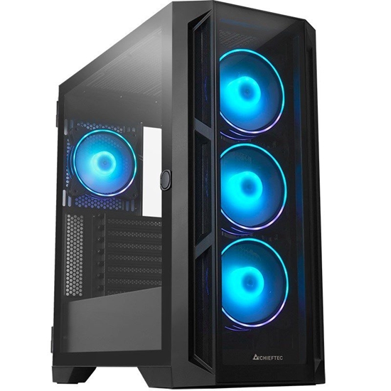 Picture of Case|CHIEFTEC|APEX ARGB|MidiTower|Not included|ATX|MicroATX|MiniITX|Colour Black|GA-01B-TG-OP