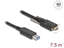 Изображение Delock Active Optical Cable USB 10 Gbps Type-A male to USB Type-C™ male with screws on the sides 7.5 m