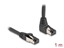 Picture of Delock RJ45 Network Cable Cat.8.1 S/FTP 90° upwards angled / straight 1 m black