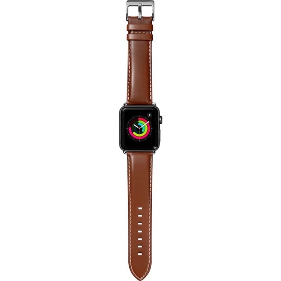 Picture of Dirželis LAUT Oxford Apple išmaniajam laikrodžiui 42mm, natūralios odos, rudas