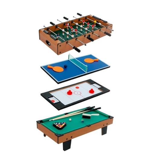 Picture of Galda spēle 4 in 1 (ping-pong, gaisa hokejs, futbols, biljards) 5+ CB85327