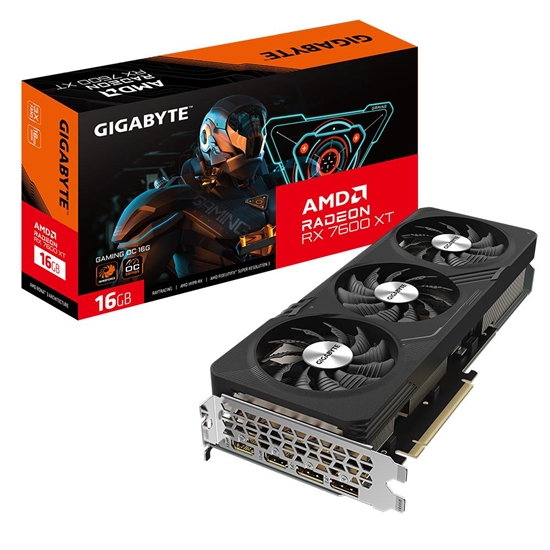 Изображение Graphics Card|GIGABYTE|AMD Radeon RX 7600 XT|16 GB|GDDR6|128 bit|PCIE 4.0 16x|2xHDMI|2xDisplayPort|R76XTGAMINGOC-16GDG10