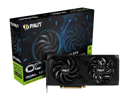 Изображение Graphics Card|PALIT|NVIDIA GeForce RTX 4070 SUPER|12 GB|GDDR6X|192 bit|PCIE 4.0 16x|GPU 1980 MHz|1xHDMI|3xDisplayPort|NED407SS19K9-1043D