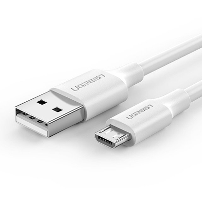 Изображение Kabel USB Ugreen USB-A - microUSB 1 m Biały (60141)