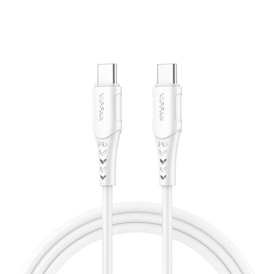 Picture of Kabel USB Vipfan USB-C - USB-C 2 m Biały (P05-2m)