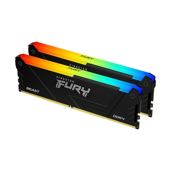 Picture of Kingston Technology FURY 32GB 3600MT/s DDR4 CL18 DIMM (Kit of 2) Beast RGB