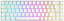 Attēls no Klaviatūra DELTACO GAMING White line WK95R, 65%, bevielė, priekiniai lazeriniai klavišai, RGB