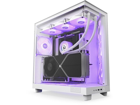Picture of NZXT PC case H6 Flow RGB white