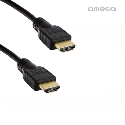 Attēls no Omega OCHB43 HDMI Gold Platted Cable 19pin / 2160p / Ultra HD / 4K / 3m