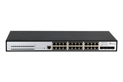 Attēls no Przełącznik zarządzalny PoE Chiron Pro 24xRJ45 1000mb/s PoE, 4xSFP+  L3, 370W 