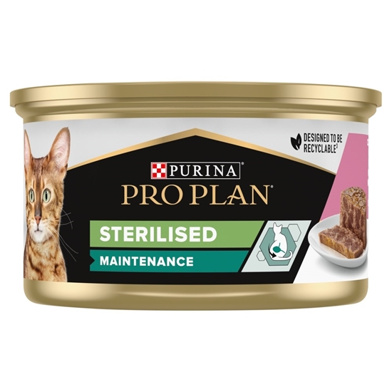 Picture of PURINA Pro Plan Sterilised Pate with salmon and tuna - wet cat food - 85 g