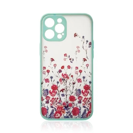 Picture of Riff Flower design Aizmugures Maks priekš Apple iPhone 12 Pro Max Blue