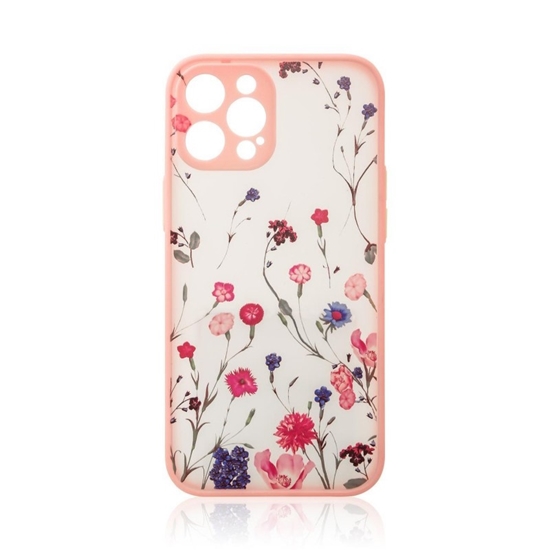 Picture of Riff Flower design Aizmugures Maks priekš Apple iPhone 12 Pro Max Pink