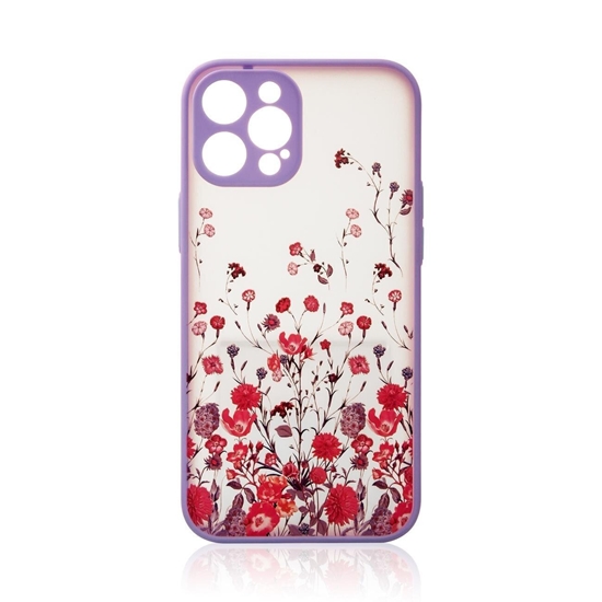 Изображение Riff Flower design Aizmugures Maks priekš Apple iPhone 12 Pro Max Violet