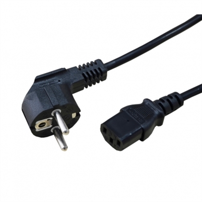 Изображение Secomp Power Cable, straight IEC Conncector, black, 1.8 m