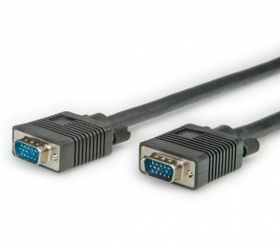 Picture of Secomp SVGA Cable, HD15 M - HD15 M, black, 10 m