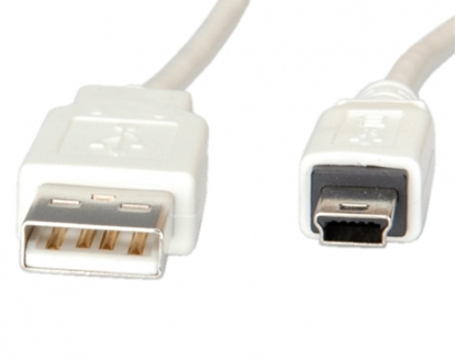 Attēls no Secomp USB 2.0 Cable, Type A - 5-Pin Mini, 3.0 m