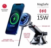 Picture of Swissten Magnetic Car Holder with Wireless Charger 15W (MagSafe compatible)