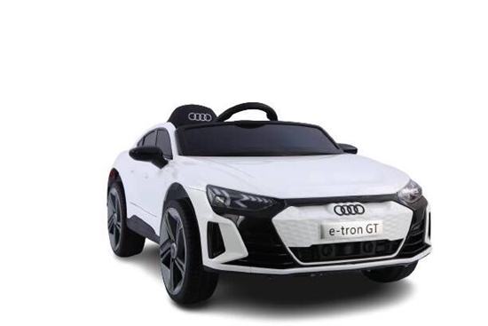 Изображение Vaikiškas vienvietis elektromobilis  - Audi rs e-tron gt, baltas