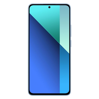 Attēls no Xiaomi | Redmi | Note 13 | Ice Blue | 6.67 " | AMOLED | 1080 x 2400 pixels | Qualcomm | Internal RAM 8 GB | 256 GB | Dual SIM | 4G | Main camera 108+8+2 MP | Secondary camera 16 MP | Android | 13 | 5000 mAh