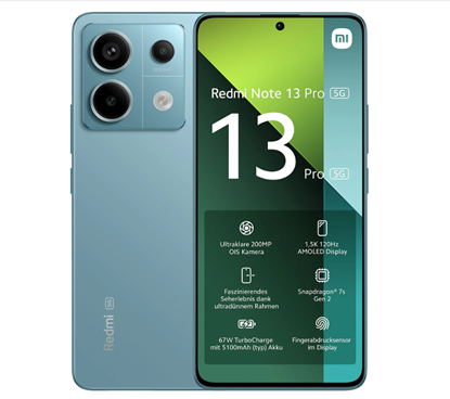 Изображение Xiaomi Redmi Note 13 Pro 5G Mobile Phone 8GB / 256GB