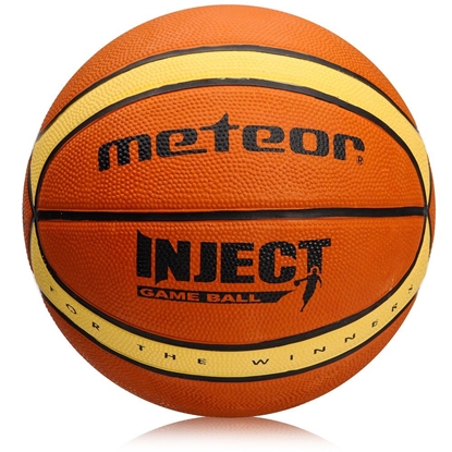 Attēls no Basketbola bumba Meteor Inject 14 paneļi 7 brūni/bēši