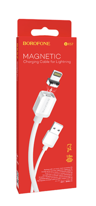 Изображение Borofone Magnetic BX57 Lightning kabelis 100 cm ba
