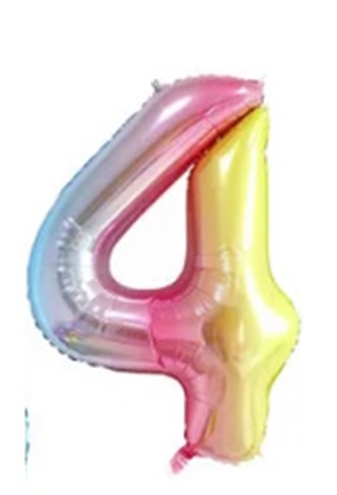 Picture of Folat Folija 1m gaisa balons Cipars 4 Glossy Colorful