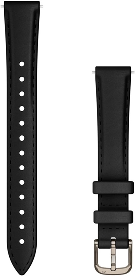 Picture of Garmin watch strap Lily 2 Leather, black/cream gold