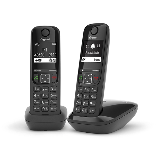 Picture of GIGASET WIRELESS PHONE AS690 DUO BLACK (L36852-H2816-D201)